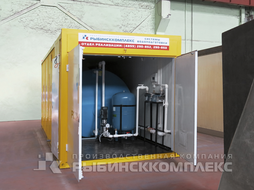 Накопительная ёмкость для чистой воды в блок-контейнерном исполнении (БКИ) 6х2,5х2,6 м
