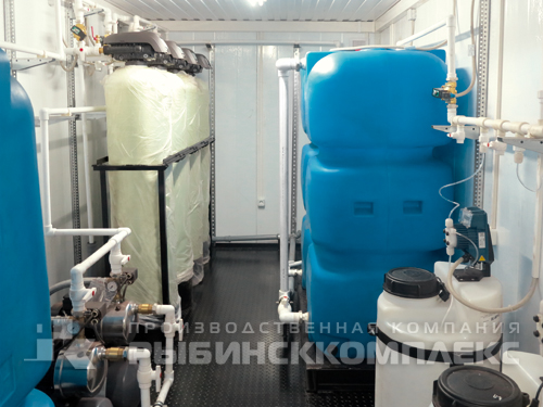 Система водоподготовки 3 м³/час, исполнение - Блок-контейнер