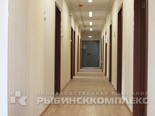 Модульное общежитие на 42 человека площадью 507.72 м2