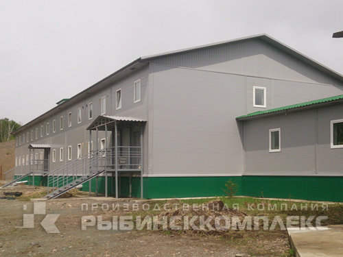 Модульное здание «Общежитие на 130 человек» площадью 1356.26 м2