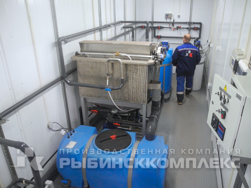Станция очистки сточных вод лакокрасочного производства 2 м³/час, Промстоки