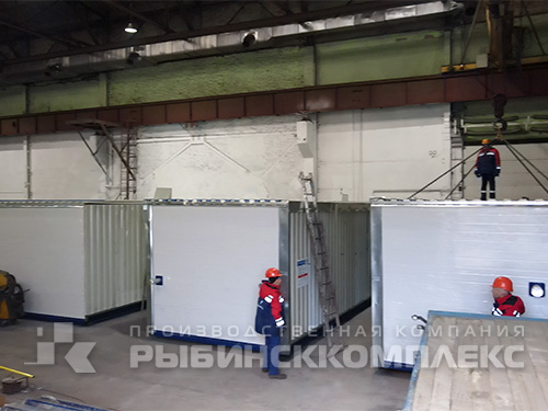 Готовые к отгрузке блок-модули Готовые к отгрузке блок-модули