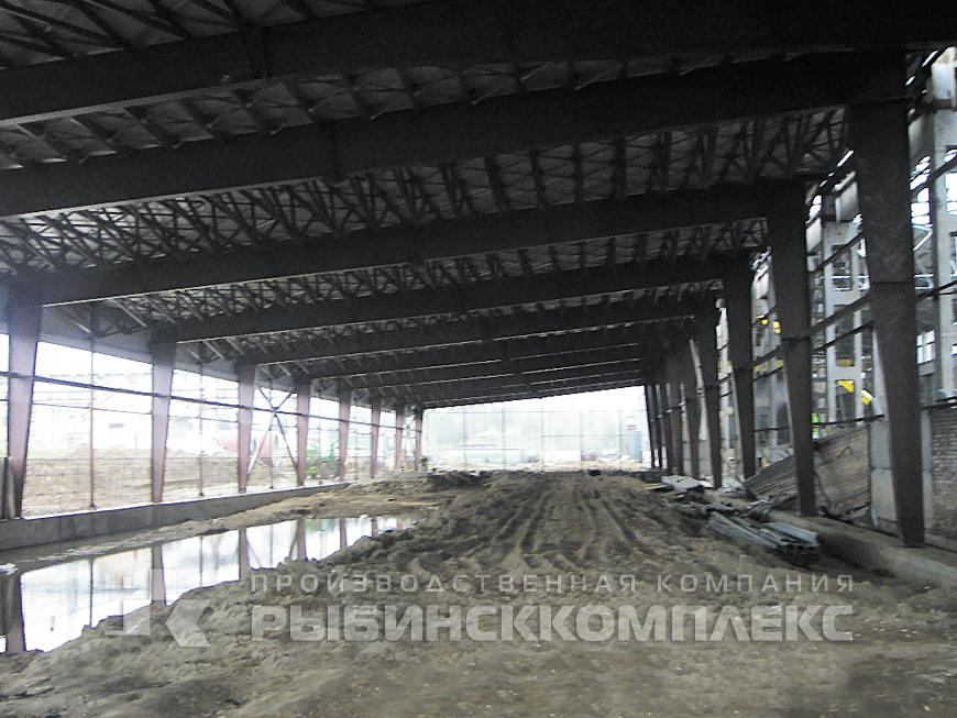 Республика Коми г. Сыктывкар, монтаж стенового ограждения здания производственного цеха