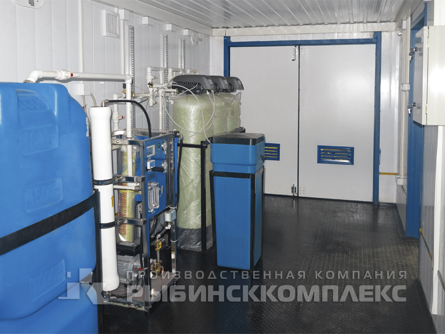 Станция водоподготовки блок-контейнерном исполнении (СВ БКИ) производительностью  2,5 м³/сутки
