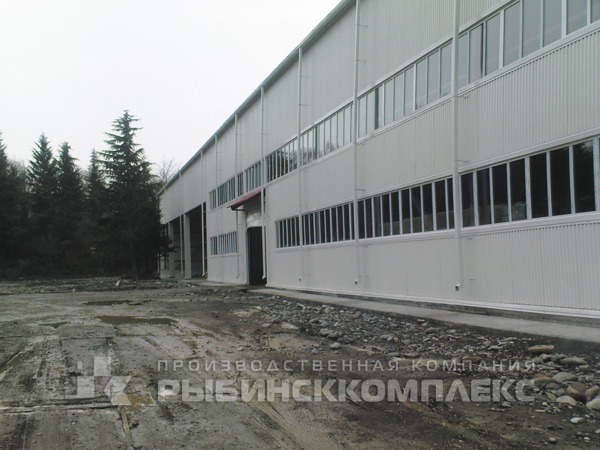 Краснодарский край г. Сочи, здание мусороперерабатывающего цеха