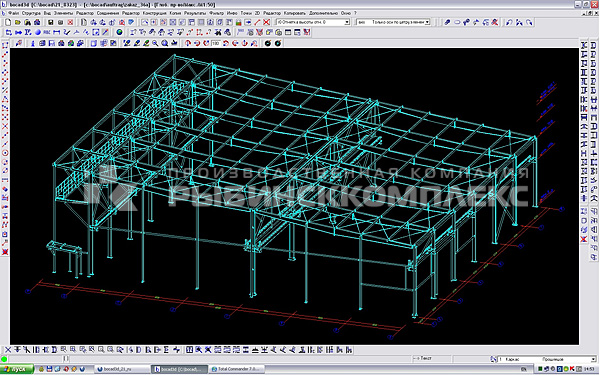 3D-модель производственного здания, Орловская область