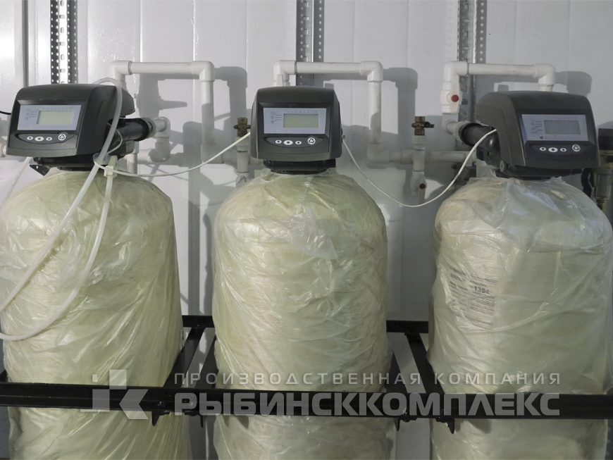 Комплекс фильтров в станции водоподготовки производительностью 0,5 м³/час