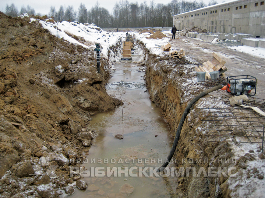 Ярославская область пос. Ермаково,  устройство фундамента