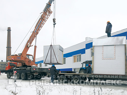 Отгрузка транспаков со стеновыми панелями