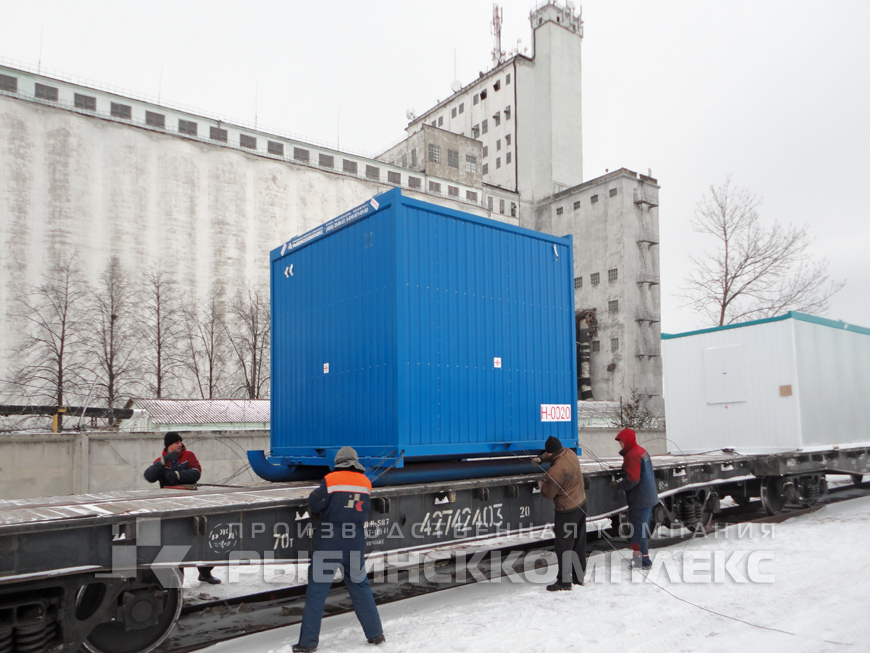 Передвижной вагон-дом технологического назначения габаритными размерами 3х3х2,8 м