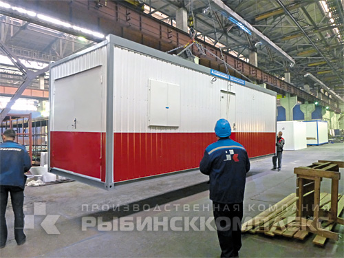 Отдельностоящее здание на базе цельносварного блок контейнера Отдельностоящее здание на базе цельносварного блок контейнера