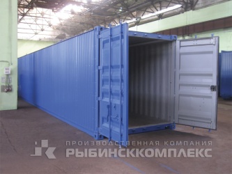 Здание технического назначения из модернизированного универсального грузового 40-футового контейнера на производстве Здание технического назначения из модернизированного универсального грузового 40-футового контейнера на производстве
