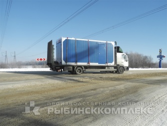 Транспортировка установки для очистки стоков производственного назначения