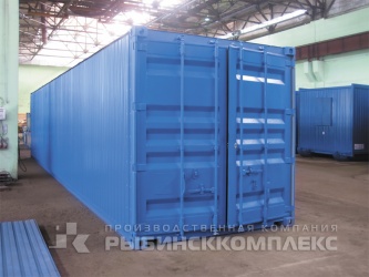 Здание офисного и технического назначения из модернизированного универсального грузового 40-футового контейнера для установки на полигоне Здание офисного и технического назначения из модернизированного универсального грузового 40-футового контейнера для установки на полигоне