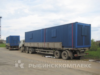 Общежития для проживания 4-х человек на базе преобразованного морского контейнера. Транспортировка Общежития для проживания 4-х человек на базе преобразованного морского контейнера. Транспортировка