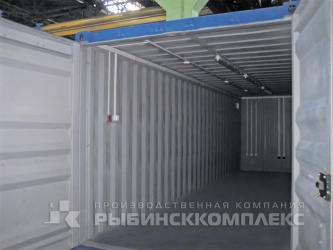 Здание технического назначения из модернизированного универсального грузового 40-футового контейнера Здание технического назначения из модернизированного универсального грузового 40-футового контейнера