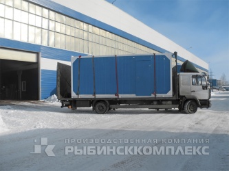 Транспортировка блок-модуля с системой очистки стоков производительностью 120 м³/сутки