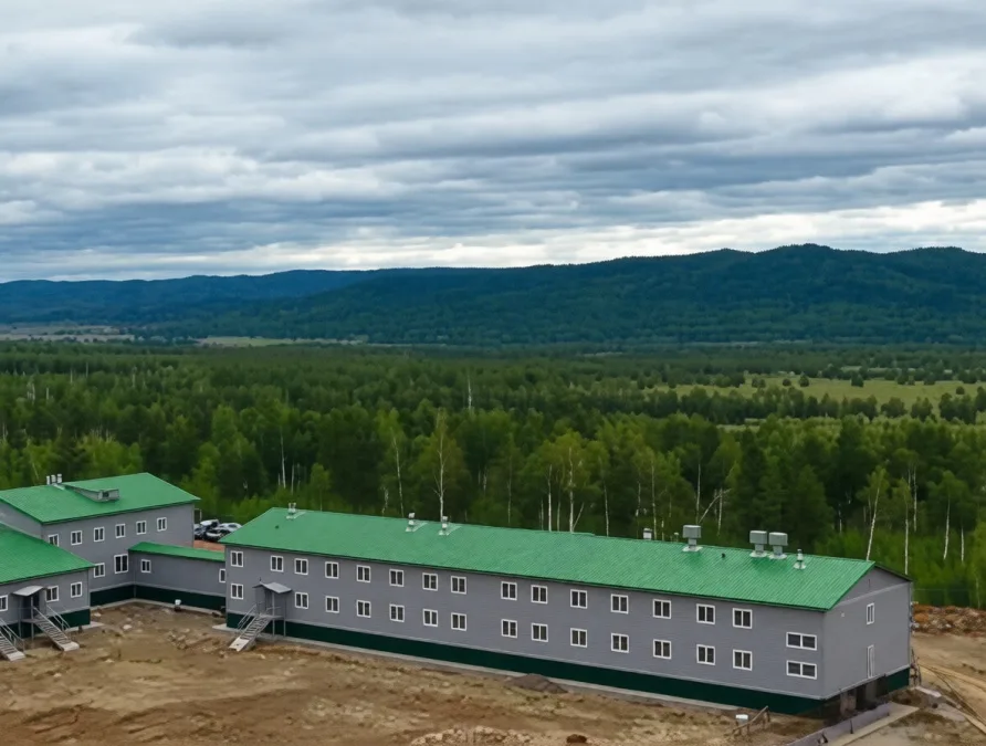 Модульное общежитие на 120 человек площадью 1356.26 м2