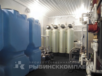 Фильтры и накопительные ёмкости в системе водоподготовки производительностью 20 м³/сутки