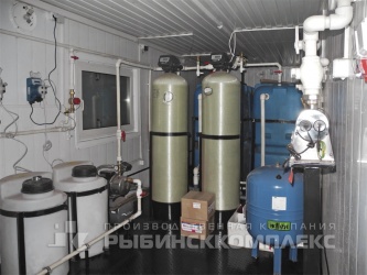 Система водоподготовки 25 м³/сутки: дозаторы, фильтры, накопительная ёмкость