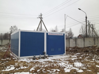 Система очистки производственных стоков установленная в сблокированном здании на месте эксплуатации в Московской области