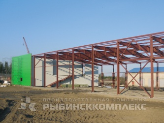 Архангельская область с. Яренск, монтаж ограждающих конструкций
