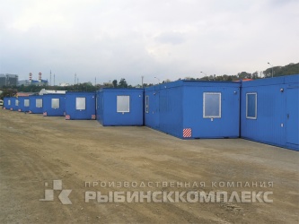 Краснодарский край, вахтовый городок сна 100 человек на базе отдельностоящих цельносварных блок-контейнеров
