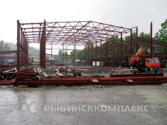 Краснодарский край г. Сочи, монтаж конструкций металлокаркаса здания
