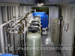 Блок-модуль обезжелезивания и сорбции воды 6 м³/час