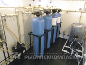 Резервная система водоподготовки питьевой воды производительностью в блок-контейнере габаритными размерами 4×2,4×2,6 м