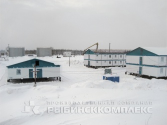 Ямало-Ненецский АО, два модульных здания для проживания и одноэтажная столовая 
