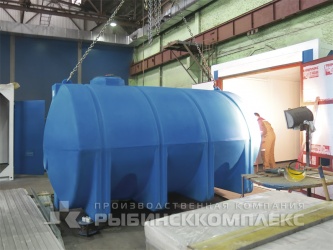 Установка накопительной ёмкости в блок-модуль на заводе Рыбинсккомплекс