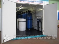 Станция водоподготовки в блок-модуле для котельной 6 м³/час