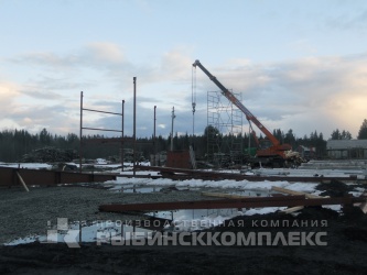 Архангельская область с. Яренск, монтаж металлоконструкций