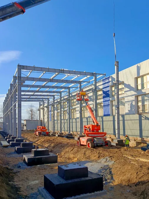 Пристройка к производственному зданию, 1513 м² площадью 1513 м2