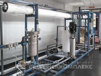 Установка обратного осмоса в системе очистки воды производительностью 25 м³ /сутки