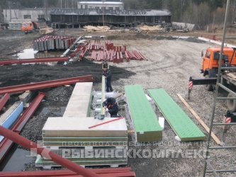 Архангельская область с. Яренск, монтаж ограждающих конструкций