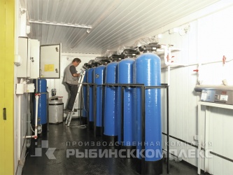 Система водоподготовки до норм питьевой воды  в блок-контейнере