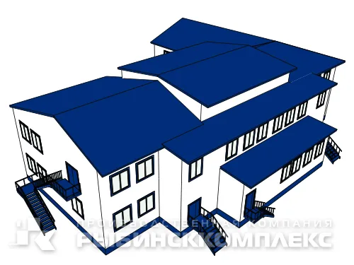 Быстровозводимый детский сад, 1553 м² площадью 1553 м2