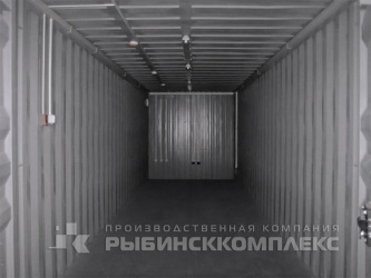 Здание технического назначения из модернизированного универсального грузового 40-футового контейнера. Пожарная сигнализация, электропроводка Здание технического назначения из модернизированного универсального грузового 40-футового контейнера. Пожарная сигнализация, электропроводка