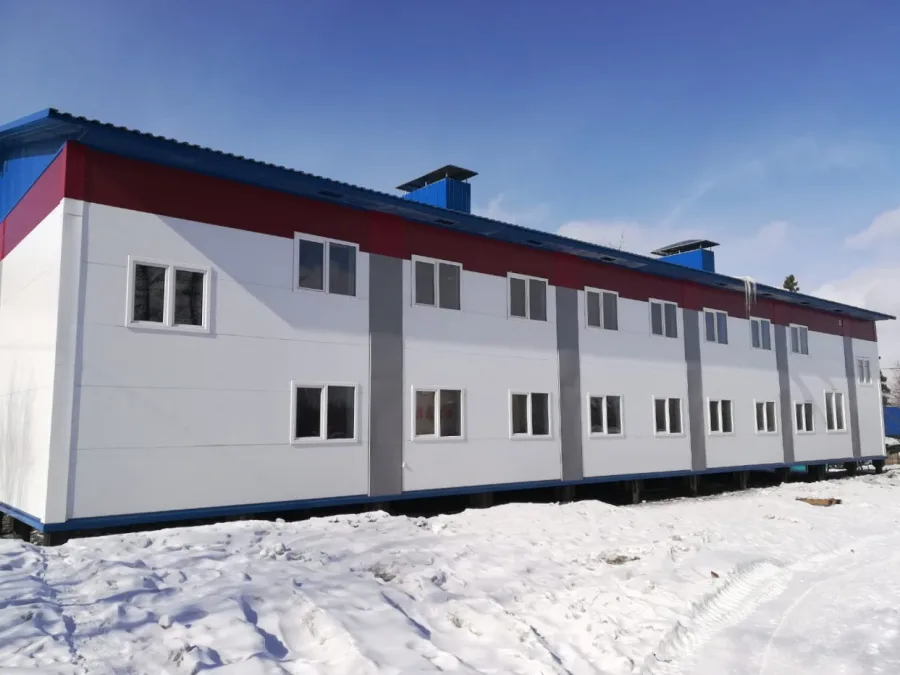 Модульное малосемейное общежитие площадью 932.26 м2
