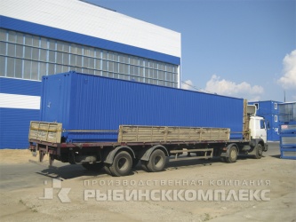 Здание офисного и технического назначения из модернизированного универсального грузового 40-футового контейнера. Транспортировка Здание офисного и технического назначения из модернизированного универсального грузового 40-футового контейнера. Транспортировка